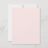 Save The Date Fleurs roses éclosent mariage (Dos)