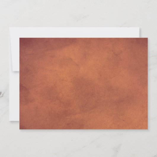 Save The Date Fleurs séchées et pampas herbe tachée terre cuite (Dos)