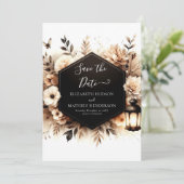 Save The Date Fleurs simples Mariage rustique (Debout devant)