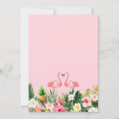 Save The Date Fleurs tropicales Gold Photo géométrique (Dos)