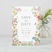 Save The Date Fleurs Vintage (Debout devant)