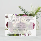 Save The Date Fleurs Violettes Événement à ne pas manquer (Debout devant)