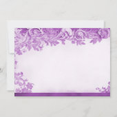 Save The Date Fleurs violettes Flore Économisez La Date (Dos)