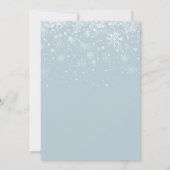 Save The Date Flocons de neige pour mariage d'hiver (Dos)