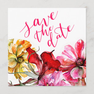 Save The Date Flora Botanica Aquarelle Enregistrer la date