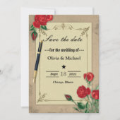 Save The Date Floral (Devant)