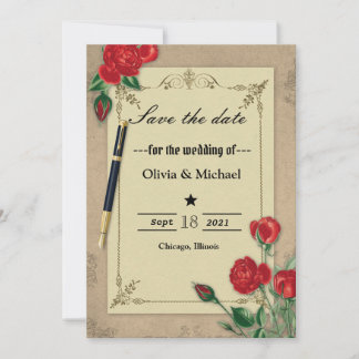 Save The Date Floral