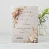 Save The Date Floral (Debout devant)