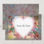 Save The Date Floral (Devant / Derrière)