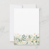 Save The Date Floral blanc et vert 18e anniversaire (Dos)