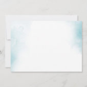 Save The Date Floral bleu rustique Quinceanera 15e anniversaire (Dos)