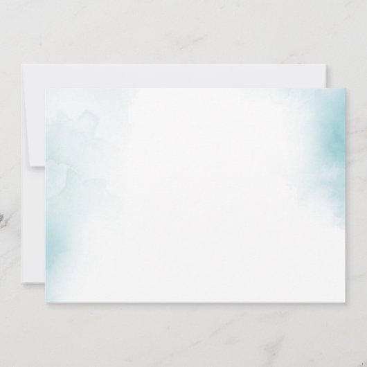 Save The Date Floral bleu rustique Quinceanera 15e anniversaire (Dos)