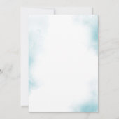 Save The Date Floral bleu rustique Quinceanera 15e anniversaire (Dos)