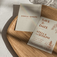 Floral Boho Beige Terracotta Herbal Mariage modern