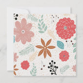 Save The Date Floral Enregistrer La Date (Dos)