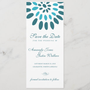 Save The Date floral enregistrer la date