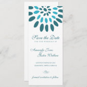 Save The Date floral enregistrer la date (Devant / Derrière)