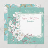 Save The Date Floral Enregistrer La Date (Devant / Derrière)