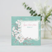 Save The Date Floral Enregistrer La Date (Debout devant)