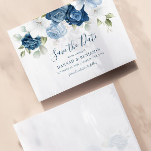 Save The Date Floral Eucalyptus Watercolor Flowers