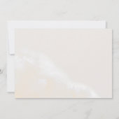 Save The Date Floral flush moderne | Aquarelle horizontale Enreg (Dos)