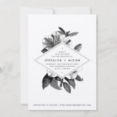 Save The Date Floral Kraft Mariage (Devant)