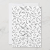 Save The Date Floral Minimalist Botanical Calendar Wedding  (Dos)