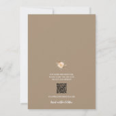 Save The Date Floral QR Code Mariage Enregistrer La Date (Dos)