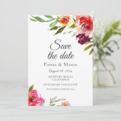 Save The Date Floral Romance Radiant (Debout devant)