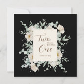 Save The Date Floral rose blanche sur la Bible chrétienne Mariag (Dos)