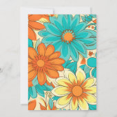 Save The Date Floral Super Mariage rétro (Dos)