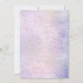 Save The Date Florales rose pâle Mariage botanique moderne (Dos)