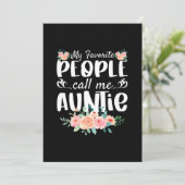 Save The Date Florals Mes Gens Préférés M'Appelent Tante (Debout devant)
