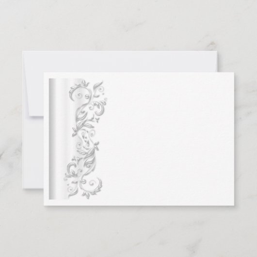 Save The Date Flore blanche Enregistrer la conception de la date (Dos)