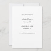 Save The Date Flore et ananas hawaïens tropicaux Enregistrer la  (Dos)