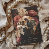 Save The Date Flore peinte baroque Photo