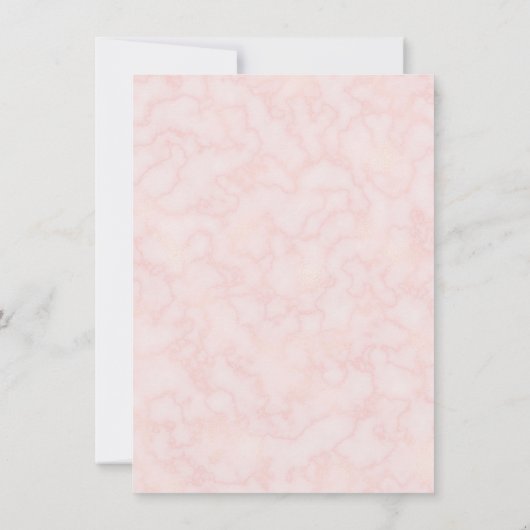 Save The Date Flore rose vif Enregistrer la date (Dos)