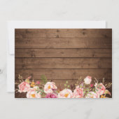 Save The Date Flore rustique Lumières photo Enregistrer la date (Dos)