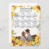 Save The Date Flore rustique verdure Simple Photo Enregistrer la (Devant / Derrière)