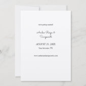 Save The Date Flore tropicale hawaïenne et ananas Kraft (Dos)