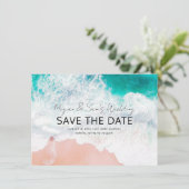 Save The Date Florida Beach Destination Mariage Enregistrer la d (Debout devant)