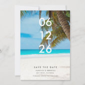 Save The Date Florida Beach Photo Wedding Enregistrer la date (Devant)