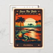 Save the date | Florida Invitation Briefkaart (Voorkant / Achterkant)
