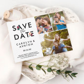 Save The Date Flower Lettering Maroon 3 Photo Enregistrer la car