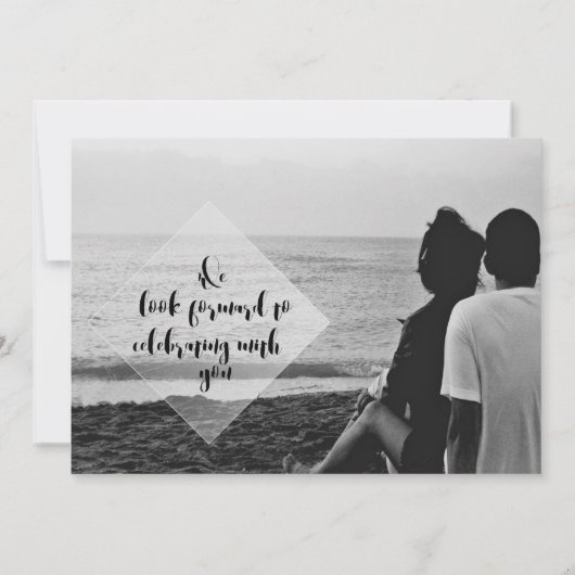 Save The Date Flower Love - Cactus Photo Enregistrer La Date (Dos)