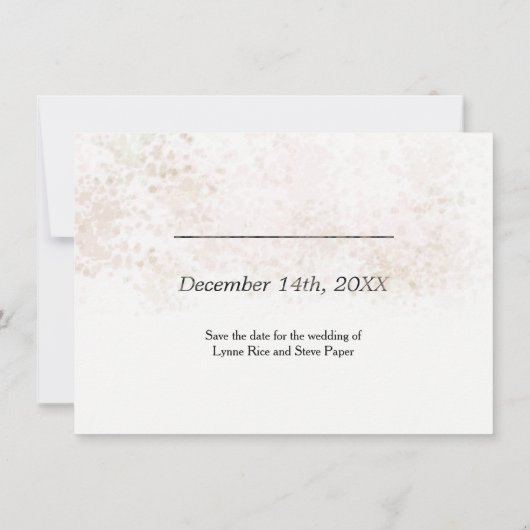 Save The Date Flush Blush et Gold Enregistrer la date (Dos)