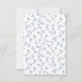 Save The Date Foliage Blue Crest Mariage Enregistrer La Date (Dos)