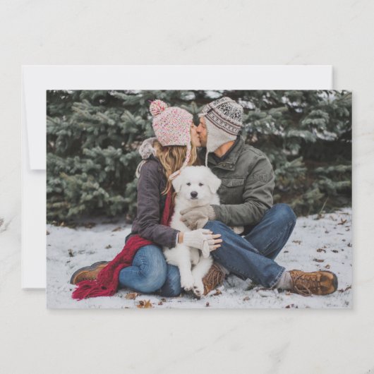 Save The Date Foliage Mariage de Noël | Photo Enregistrer La Dat (Dos)