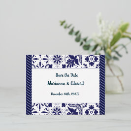 Save the Date Folie Uitnodiging Postkaart