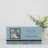 Save The Date Fond d'écran bleu mariage Enregistrer la date (Debout devant)